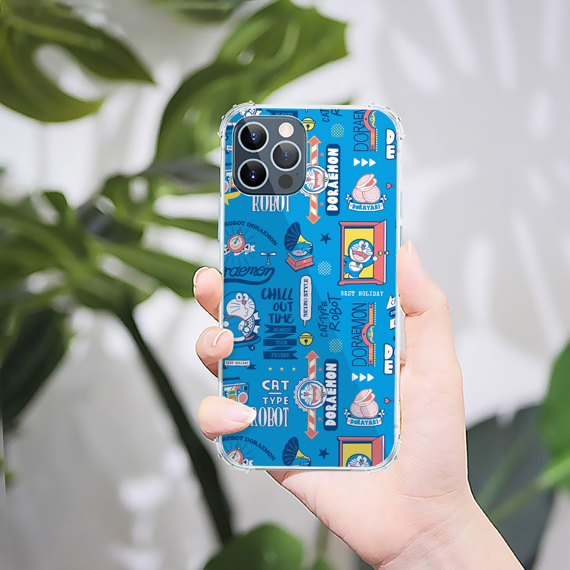 （画像用） ドラえもん Doraemon 【iPhone 12シリーズ対応】透明スマホケース（クリアソフトケース）